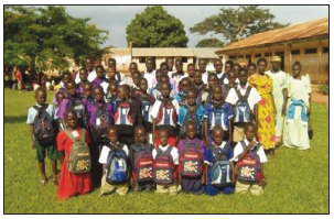 Ciford provides pupils / students with scholastic materials at the beginning of term II 2009.